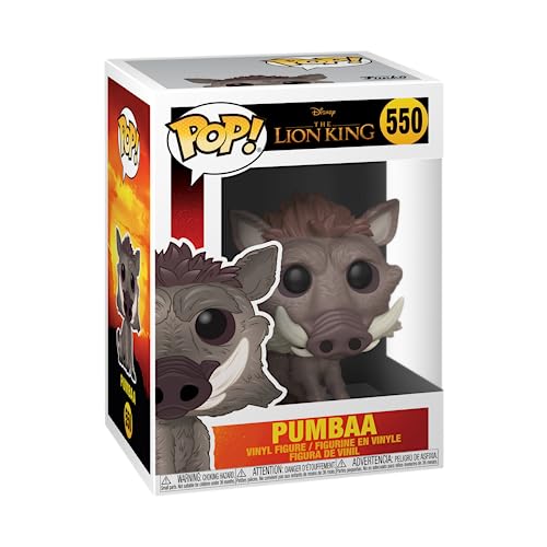 Funko Pop! Disney: The Lion King - Pumbaa Vinyl - Pumba - el Rey León - Figura de Vinilo Coleccionable - Idea de Regalo- Mercancia Oficial - Juguetes para Niños y Adultos - Movies Fans