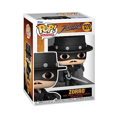 Funko POP! TV: Zorro Anniversary - Zorro - Figuras Miniaturas Coleccionables Para Exhibición - Idea De Regalo - Mercancía Oficial - Juguetes Para Niños Y Adultos - Fans De TV