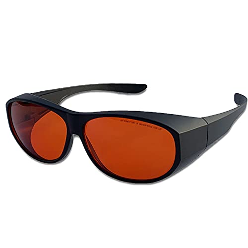 Gafas De Seguridad Láser, Gafas De Protección Ocular Anti UV,200-540 NM Remoción De Tatuajes Gafas De Seguridad Láser Adecuadas para Técnicos con Láser