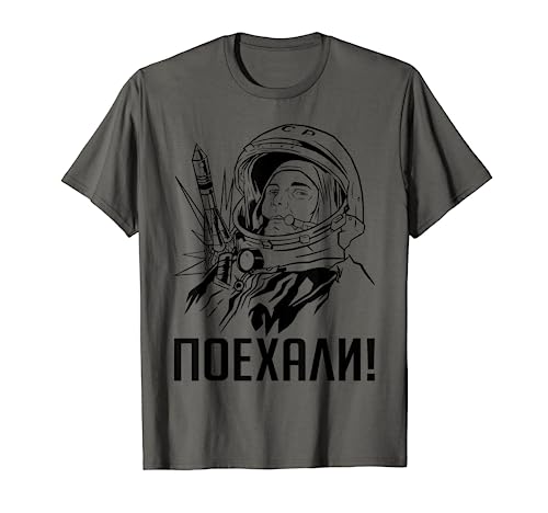 Gagarin Yuri Vintage Sputnik Espacial Camiseta