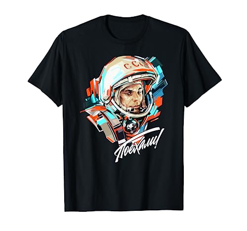 Gagarin Yuri Vintage Sputnik Espacial Camiseta
