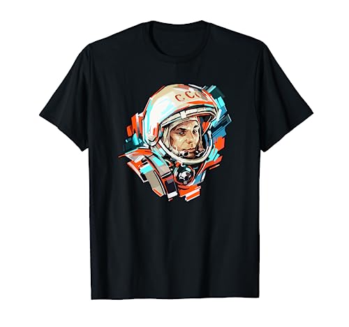 Gagarin Yuri Vintage Sputnik Espacio Camiseta