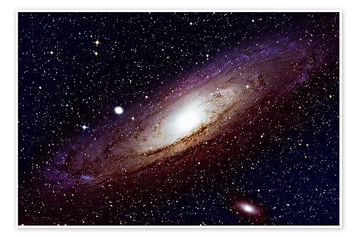 Galaxia de Andromeda M31 II pósters para la pared de Alexander Voigt Cuadros decoración para cualquier habitación 30 x 20 cm Negro Espacio extraterrestre Láminas decorativas
