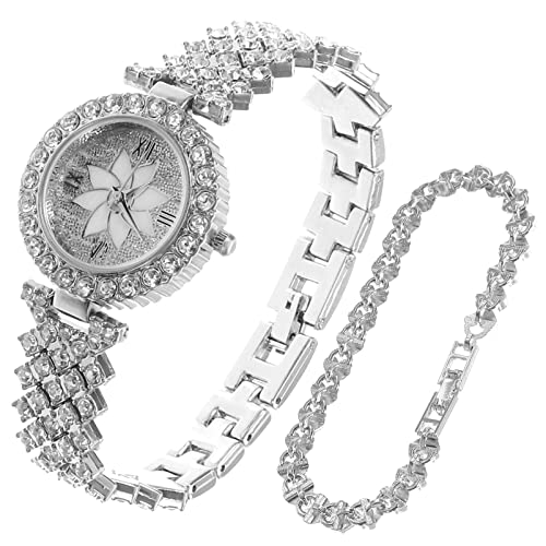 Gatuida Reloj De Damas Lleno De Diamantes Conjunto De Pulsera De Reloj para Mujer Relojes De Cristal De Diamantes De Imitación Movimiento De Cuarzo Señoras Mirar Reloj Famoso