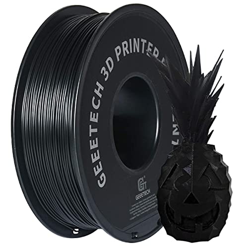 GEEETECH ABS Filamento 1.75mm Negro, Impresora 3d Filamento 1KG 1 Carrete