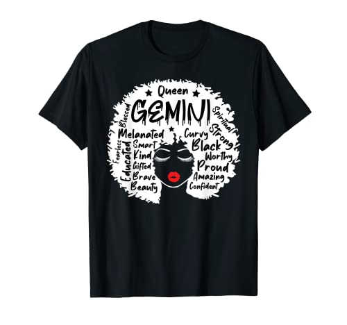 Géminis Queen, lindo signo del zodiaco Géminis Camiseta
