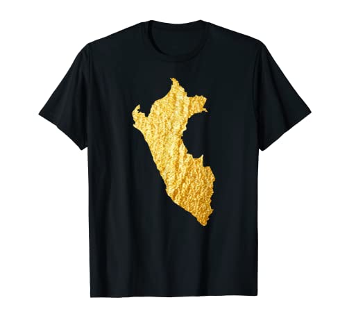Golden Perú Mapa Camiseta
