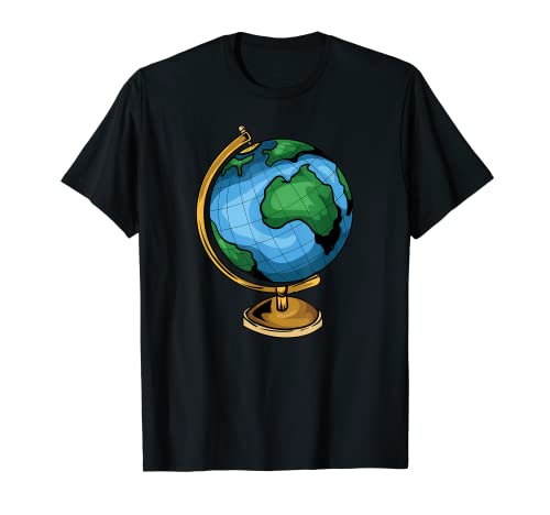 Gráficos retro del globo terráqueo - Mapa de la Tierra Camiseta
