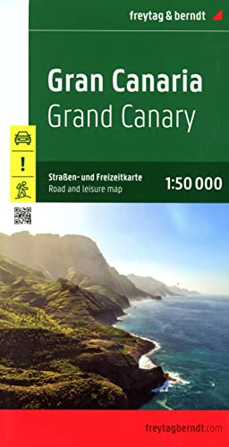 Gran Canaria, Straßen- und Freizeitkarte 1:50.000, freytag & berndt: Mit Infoguide, Besondere Ausflugsziele, Wanderwege: AK 0525