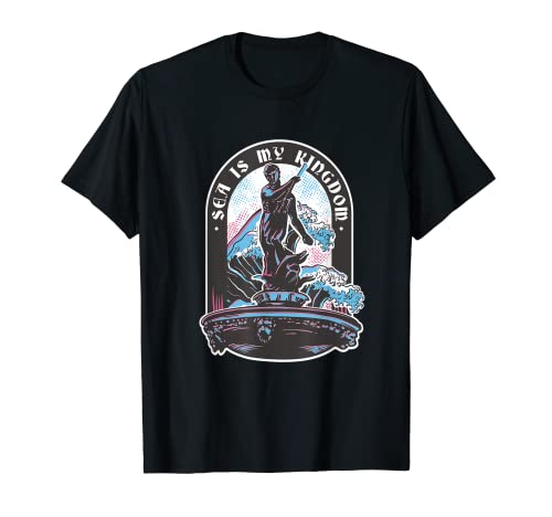 Gran diseño de Dios del Mar Neptuno – Mar Dios Romano Roma Lago Camiseta