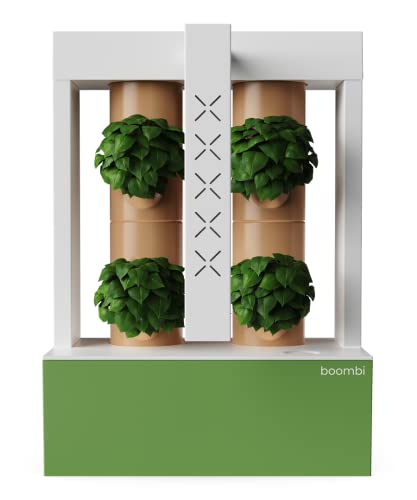 Groots Boombi | Jardín Vertical Automatizado | Huerto Inteligente para Cultivo Hidropónico de Plantas y Hierbas Aromáticas | con Autoriego y Luces Led | Control por App Móvil | Ideal para Interiores
