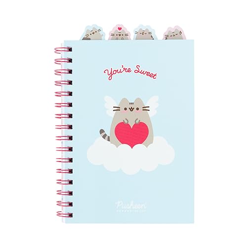 Grupo Erik Cuaderno Pusheen Purrfect Love Collection - Cuaderno A5 con 4 separadores - Cuaderno rayado | Libreta de rayas - Cuaderno de notas - Bloc de notas A5