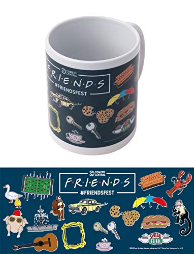 Grupo Erik Taza Friends - Taza desayuno Puzzle / Producto con licencia oficial - Taza cerámica