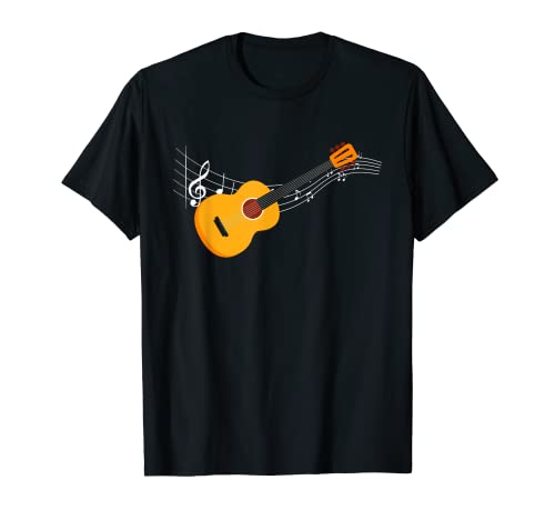 Guitarra acústica, músico, instrumentalista, guitarrista, hombres y mujeres Camiseta