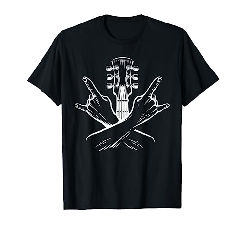 Guitarra eléctrica Heavy Metal Punk Rock Band Camiseta