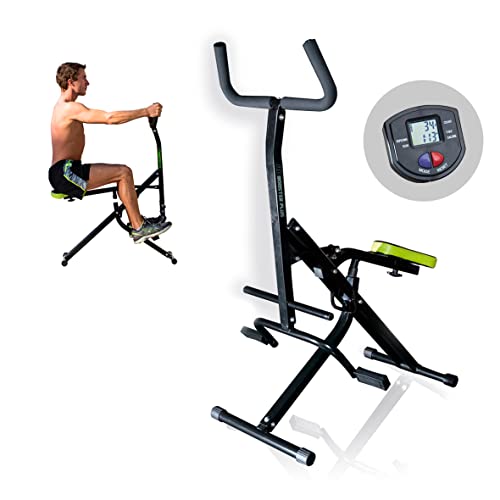 GYMFORM Máquina de musculación AB Booster Plus, Equipo de Entrenamiento Completo, Fitness en casa, Ejercicio aeróbico Multifuncional y Tonificación (AB Booster más Computadora)