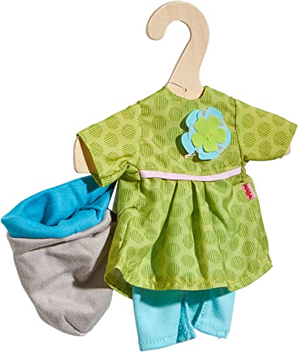HABA 304584 – Clothes Set Meadow Magic Doll Accessories for 32 cm HABA Dolls Set of Dress, Trousers and Hat, Toys from 18 Months Multiple