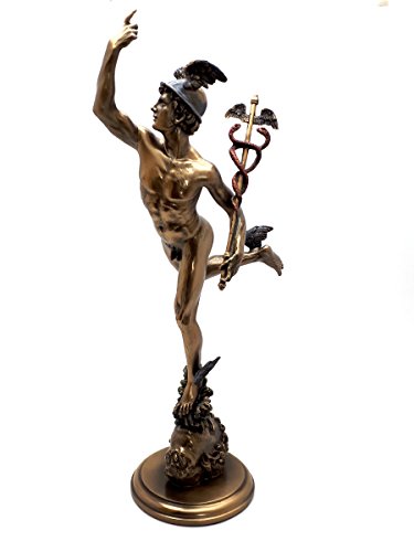 Hermes Flying Mercurio romano griego dios Estatua Escultura Figura de bronce acabado 14.75 ΄ ΄