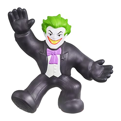 Heroes of Goo Jit Zu DC Hero Pack – Super Goopy Esmoquin Joker, Figura de acción Alta, Navidad/cumpleaños para niños de 4 a 8 años, Juego táctil Esponjoso, elástico, 4.5 Pulgadas