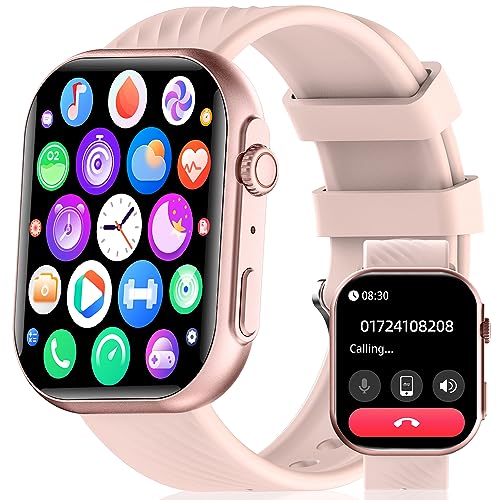 HOLALEI Smartwatch, 2.01" Reloj Inteligente Hombre Mujer con Llamadas Bluetooth, Reloj Deportivo Pulsómetro Monitor de Oxígeno Sueño,Podómetro,Caloría Podómetro,Pulsera Actividad para Android iOS