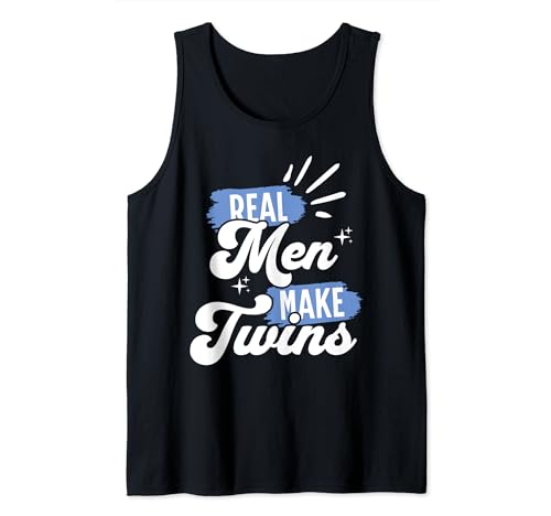 Hombres de verdad hacen gemelos con humor divertido, diseño de padre gemelo Camiseta sin Mangas