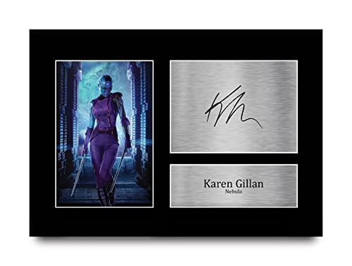 HWC Trading A4 Karen Gillan Guardians of the Galaxy Nebula Los Regalos Imprimieron La Imagen Firmada Del Autógrafo Para Los Fans De La Memorabilia De La Película