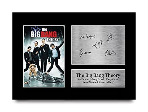 HWC Trading The Big Bang Theory A4 Sin Marco Regalo De Visualización De Fotos De Impresión De Imagen Impresa Autógrafo Firmado Por Ventiladores De Programa De Tv
