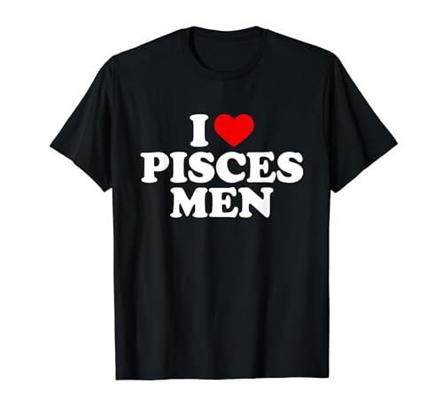 I Love Piscis - Camiseta para hombre, diseño con texto en inglés "I Love Piscis" Camiseta
