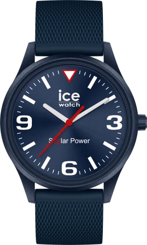 Ice-Watch - ICE solar power Casual blue red - Reloj azul para Hombre con Correa de silicona - 020605 (Medium)