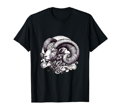 Ilustración del signo del zodiaco Aries Camiseta