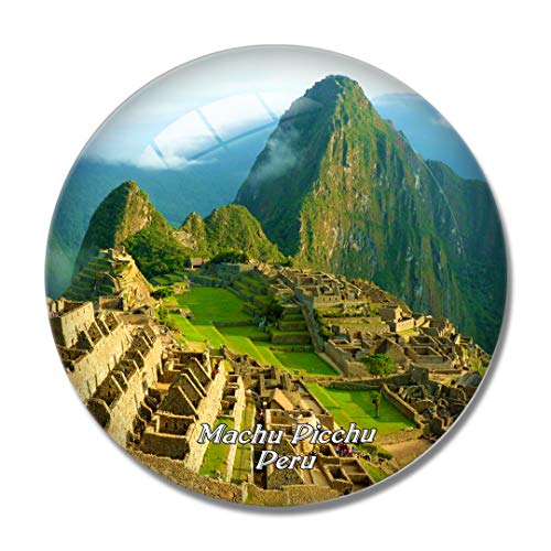 Imán para nevera 3D de Peru Machu Picchu para pizarra, cristal de recuerdo