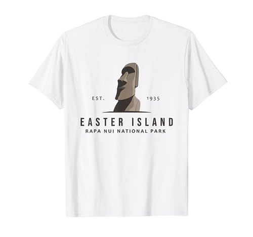 Isla de Pascua Parque Nacional Rapa Nui Emblema Vintage Camiseta