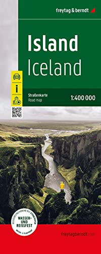 Islanda 1:400.000. Nuova ediz.: Wasserfest und reißfest: AK 9703