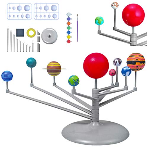 Iso Trade- Astronomical Toy Model System with 9 Solar Planets Planet Sets For Kids 9435 Astronomía, Multicolor