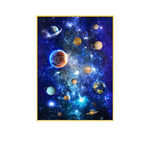 ITAWS Poster Cielo Estrellado Vía Láctea, 40X50Cm Sin Marco Cuadros, Láminas Y Posters Para Salon Y Dormitorio