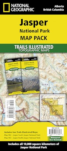 Jasper National Park [map Pack Bundle]: Trails Illustrated Maps (National Geographic Trails Illustrated Map)