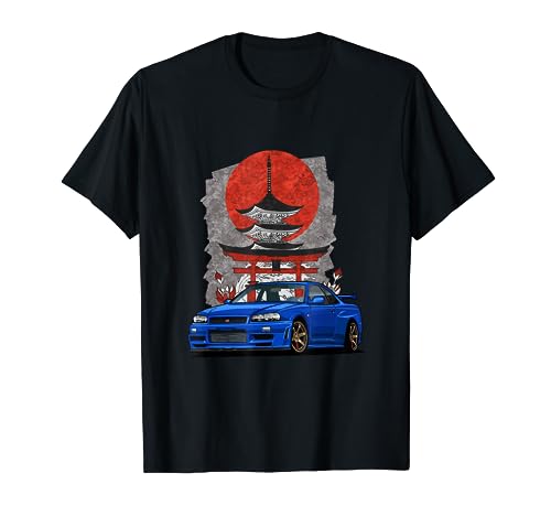 JDM Skyline 33: puesta a punto de autos, Japón, Shinto Shrine Drift Camiseta