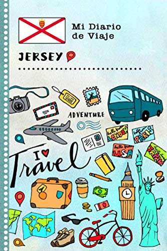 Jersey Diario de Viaje: Libro de Registro de Viajes Guiado Infantil. Islas del Canal Cuaderno de Recuerdos de Actividades en Vacaciones para Escribir ... Afirmaciones de Gratitud para Niños y Niñas