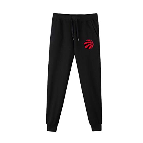 JNTM Deportes para Hombre Pantalones NBA Atletismo Baloncesto De Formación Pantalón Ocasionales Cómodos Logo Pantalones Flojos del Equipo para La Juventud Toronto Raptors2-XL