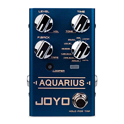 Joyo R07 Aquarius Delay/Looper - obtén 8 efectos de retraso digital + 5 minutos de Looper en un pedal.