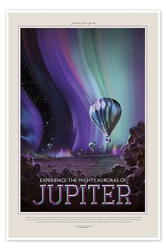 Júpiter pósters para la pared de NASA Cuadros decoración para cualquier habitación 90 x 130 cm Retro Láminas decorativas