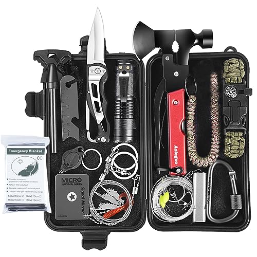 Kit de supervivencia 63 en 1, kit de primeros auxilios, equipo de  supervivencia, herramienta de supervivencia, regalos para hombres, papá,  marido, él
