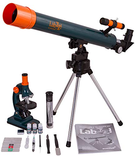 Kit Educativo Levenhuk LabZZ MT2 para Niños (Microscopio y Telescopio) – Kit de Ciencia con Todos los Accesorios