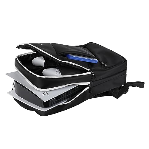 Konix Mythics Titan mochila para almacenamiento y transporte de consola y accesorios PS5 - Volumen 16 l - 30 x 10 x 47 cm - Negro y blanco
