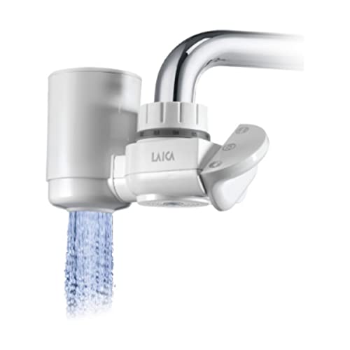 Laica RK50A Venecia, Sistema de filtración de agua para grifo, adaptadores incluidos, agua filtrada de calidad, hasta 900L, incluye 1 filtro de agua HYDROSMART+ Botella de Acero Inoxidable de 0.5 L