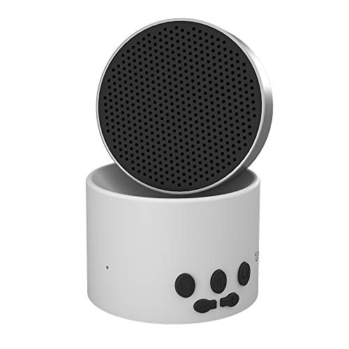 Lectrofan Micro2 Máquina portátil de ruido blanco y ventilador Generador de sonido y altavoz Bluetooth (Blanco)