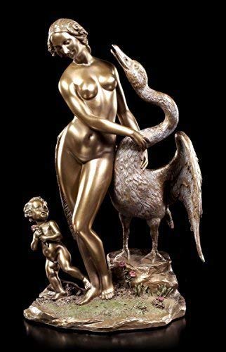 Leda Und Der Cisne Figura por Leonardo Da Vinci | Óptica de Bronce Veronese Estatua Escultura Zeus