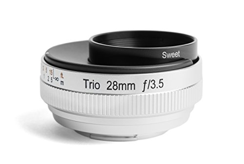 Lensbaby - Trio 28 - para Sony E - Diseñado Exclusivamente para cámaras sin Espejo - Ligero y Compacto - La Herramienta definitiva para fotógrafos creativos