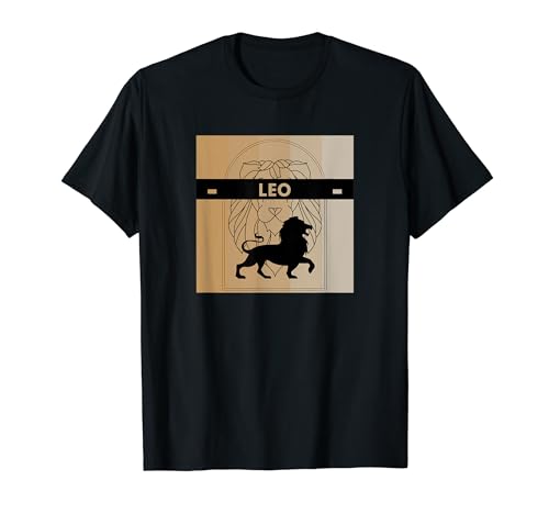 León Leo Zodiac Lovers Tiro con arco Gráfico Divertido Diseño Dorado Lindo Camiseta