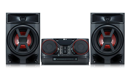 LG XBOOM CK43 - Equipo de Sonido, Potencia 300W, Bluetooth, USB Dual, Entrada AUX, Radio FM, Reproductor CD, Auto DJ, Wireless Party Link, EZ File Search, TV Sound Sync, Color Negro